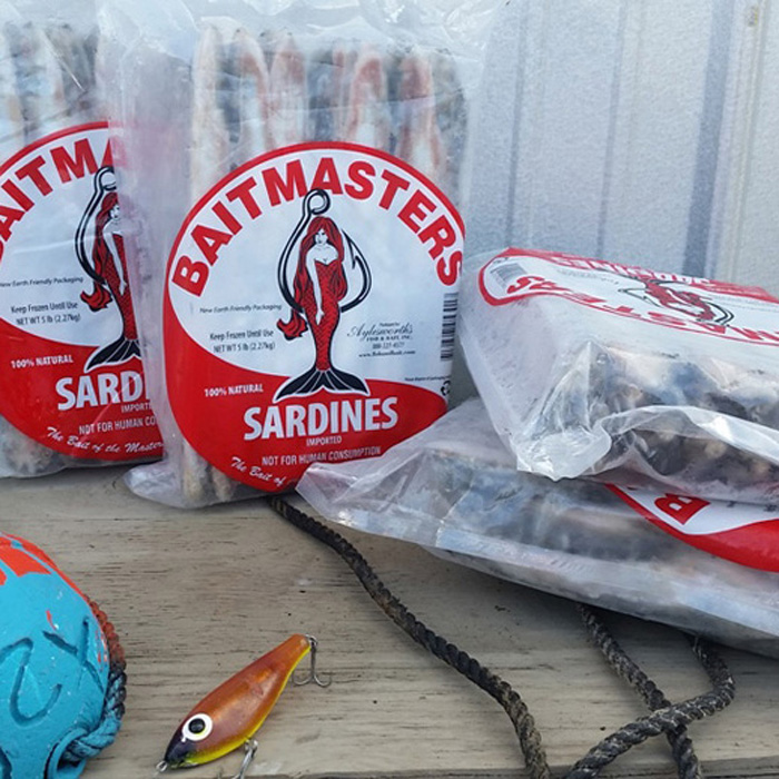 5345 – Sardines, BAITMASTERS Imported – 5 lb bag – Aylesworth's