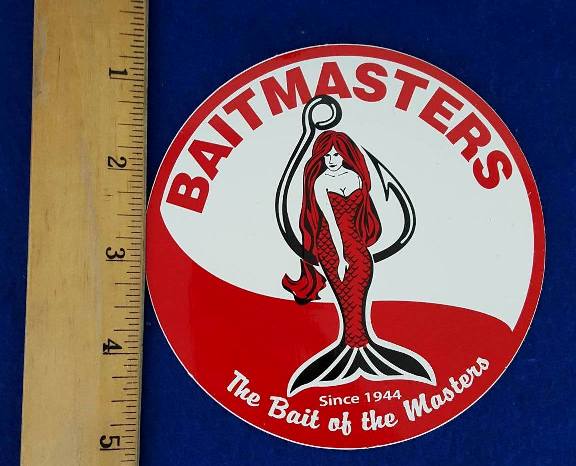 STK2 – Stickers, 5″ Round BAITMASTERS – Aylesworth's Fish and Bait